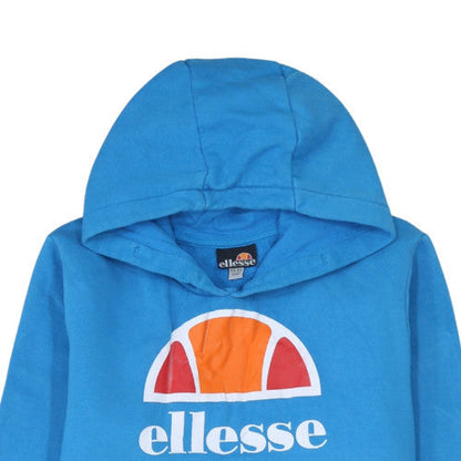 Ellesse Boys Blue & White Pullover Hoodie 13-14 Years Cotton Blend