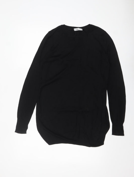 Womens UK Size 12 Zara Black Pullover Jumper