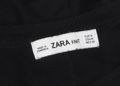 Womens UK Size 12 Zara Black Pullover Jumper
