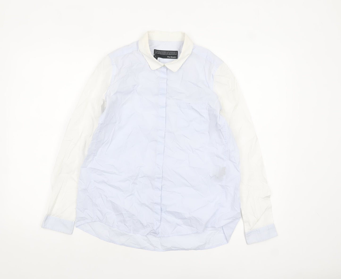 Womens UK Size S The Kooples Blue Classic Button-Up