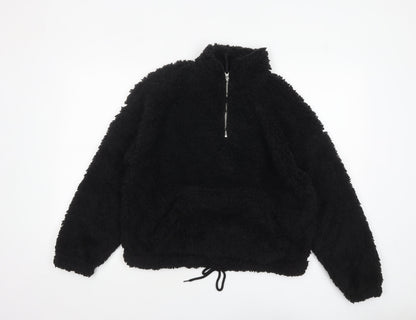 Womens UK Size M New Look Black Pullover Sweatshirt