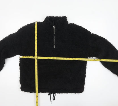 Womens UK Size M New Look Black Pullover Sweatshirt