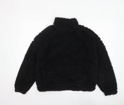 Womens UK Size M New Look Black Pullover Sweatshirt