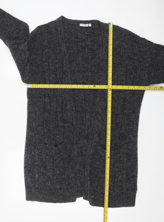 Womens UK Size L Fransa Grey Cardigan Jumper
