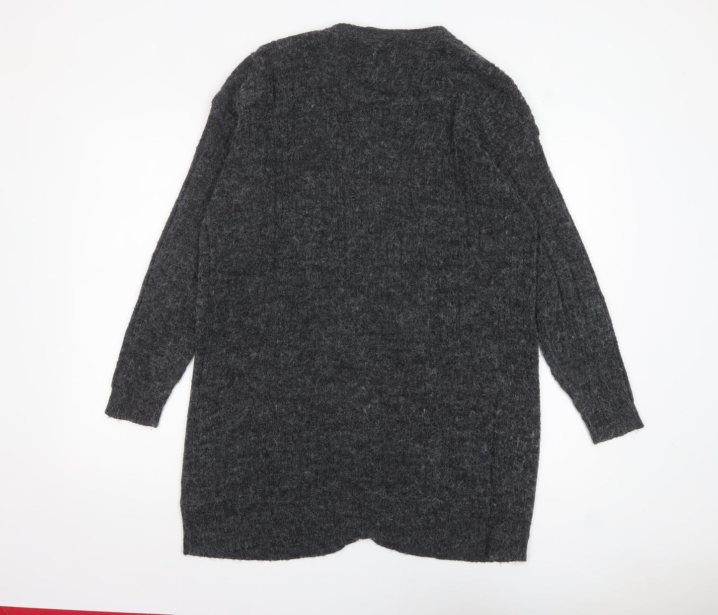 Womens UK Size L Fransa Grey Cardigan Jumper