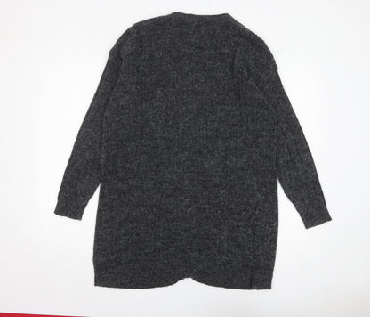 Womens UK Size L Fransa Grey Cardigan Jumper
