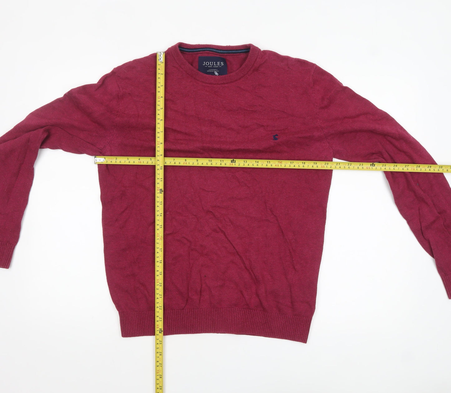 Mens UK Size S Joules Red Pullover Jumper
