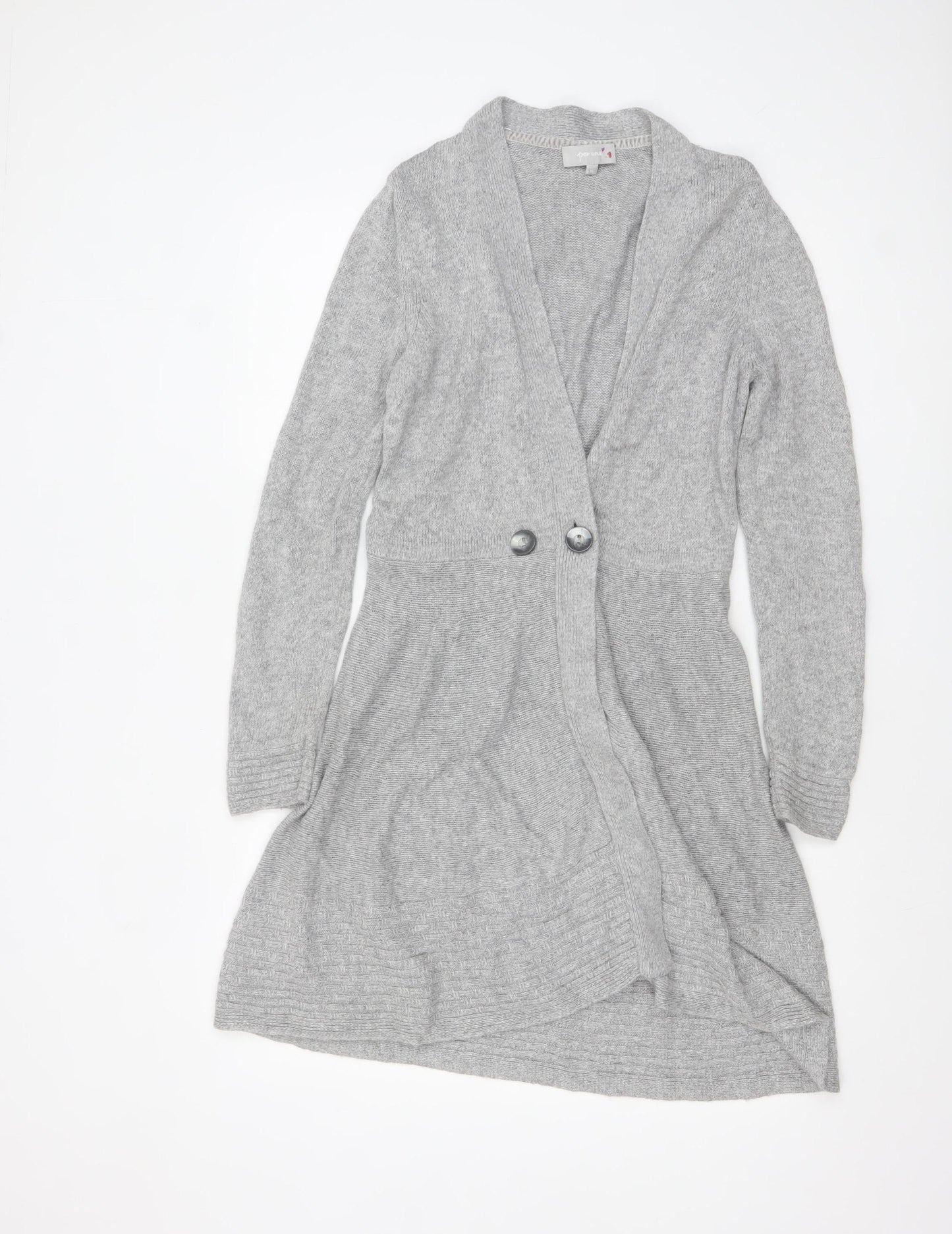 Womens UK Size 10 Marks and Spencer Grey Cardigan Jumper