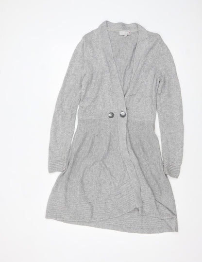 Womens UK Size 10 Marks and Spencer Grey Cardigan Jumper