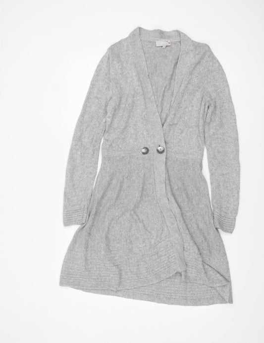 Womens UK Size 10 Marks and Spencer Grey Cardigan Jumper