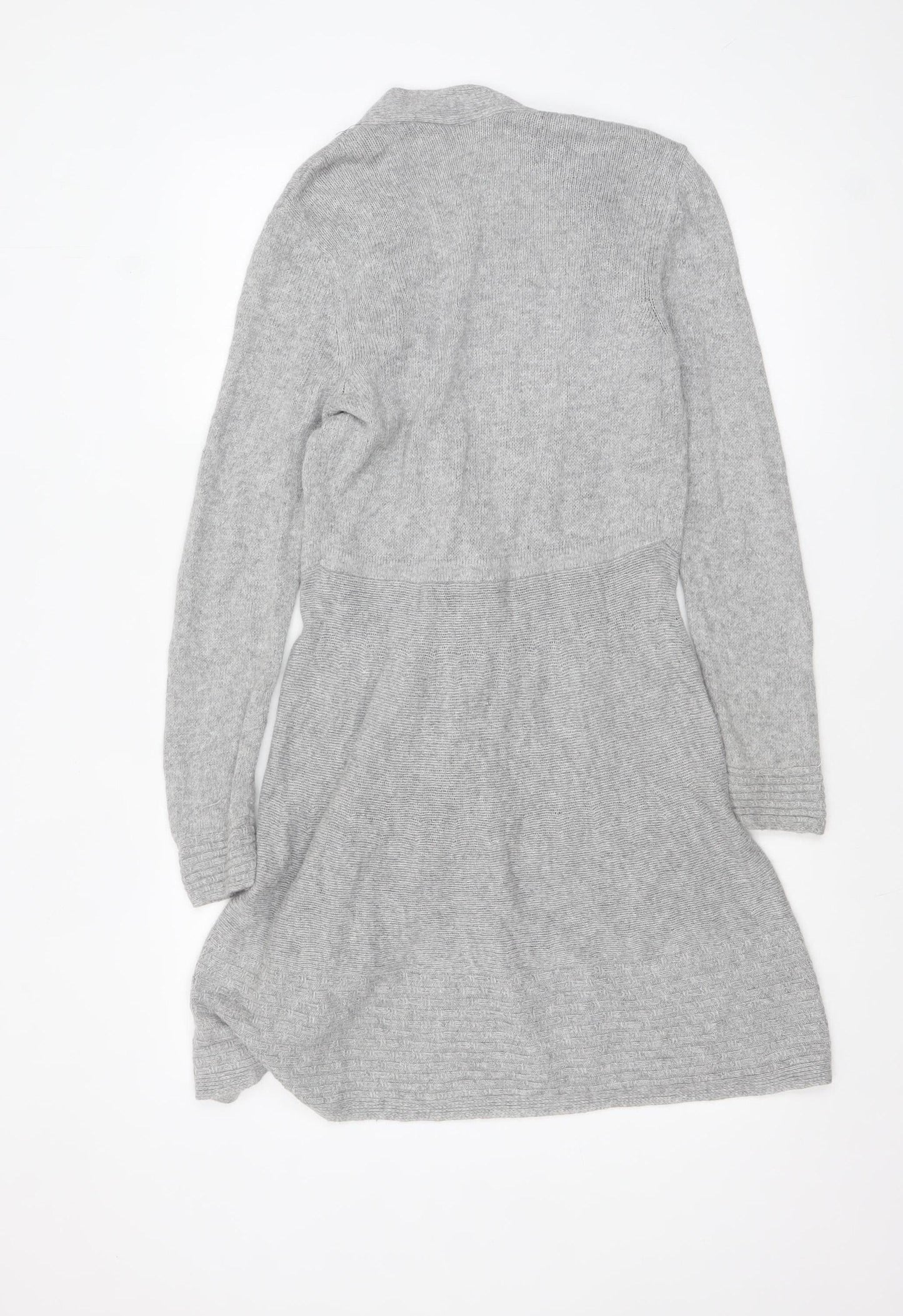 Womens UK Size 10 Marks and Spencer Grey Cardigan Jumper