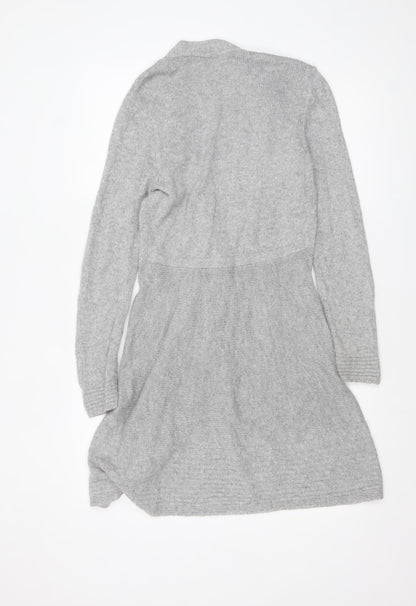 Womens UK Size 10 Marks and Spencer Grey Cardigan Jumper