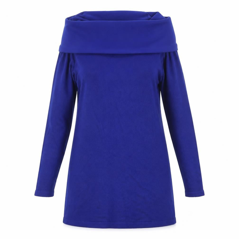 Womens UK Size 8 Marks and Spencer Blue Tunic Jumper