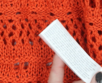 Womens UK Size 22 F&F Orange Pullover Jumper