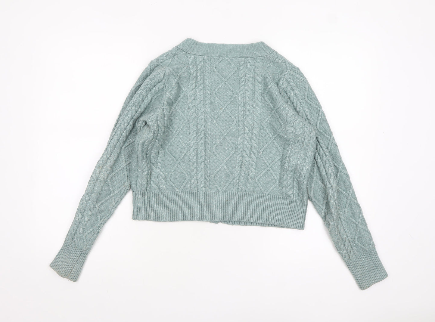 Womens UK Size L Jessica Simpson Green Cardigan Jumper