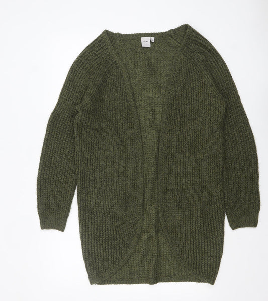 Womens UK Size S ICHI Green Cardigan Jumper