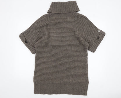 Womens UK Size 16 Marks and Spencer Brown Tunic Jumper