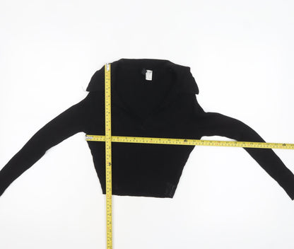 Womens UK Size 12 H&M Black Pullover Jumper