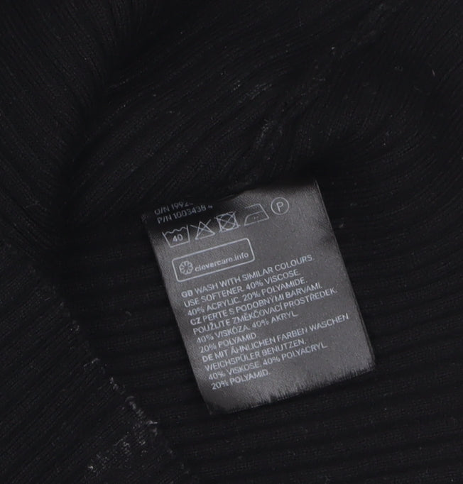 Womens UK Size 12 H&M Black Pullover Jumper