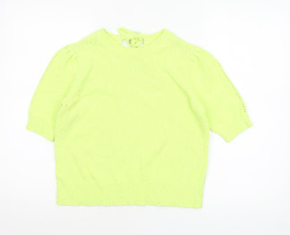 Womens UK Size S Marks and Spencer Green Basic Blouse