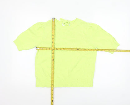 Womens UK Size S Marks and Spencer Green Basic Blouse