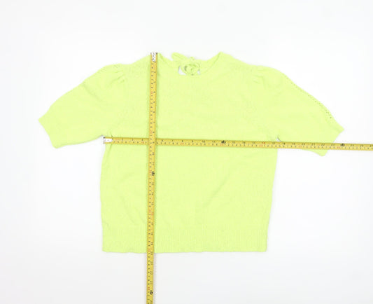 Womens UK Size S Marks and Spencer Green Basic Blouse