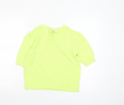 Womens UK Size S Marks and Spencer Green Basic Blouse