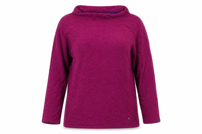 White Stuff Womens Purple Cowl Neck Jumper Size 12 Lambswool Blend