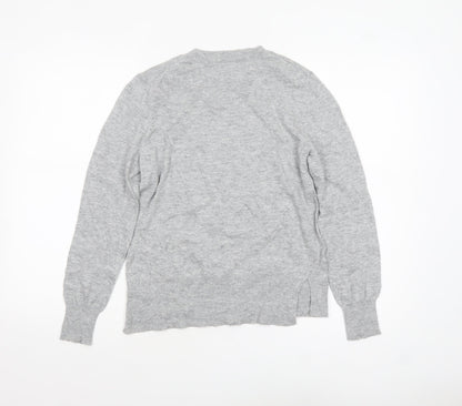 b+ab Women's Grey Wool Blend Animal Jumper XS