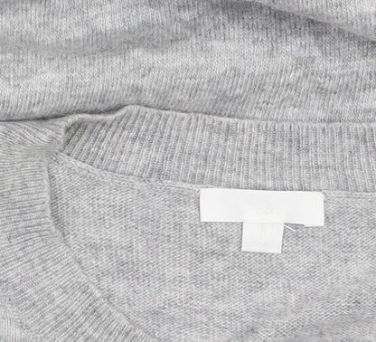 b+ab Women's Grey Wool Blend Animal Jumper XS