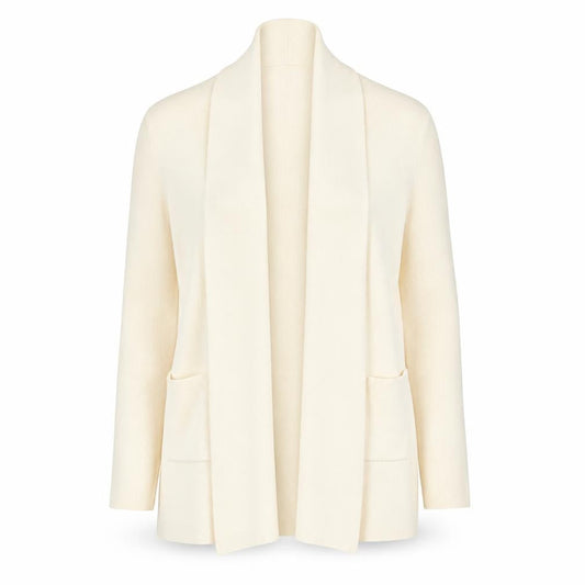 Orvis Women's Ivory Merino Wool Long Sleeve Cardigan S