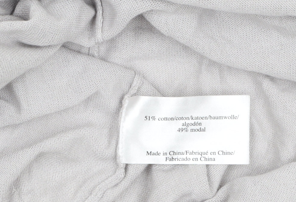 Womens UK Size 14 Laura Ashley Grey Cardigan Jumper