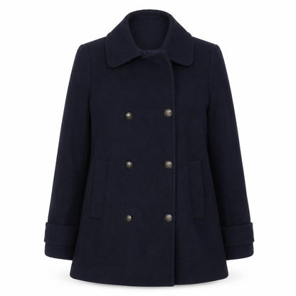 Marks and Spencer Women’s Navy Wool Blend Pea Coat UK 12