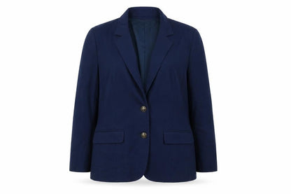 Pendleton Women's Blue Pure Wool Single-Breasted Blazer Size 14
