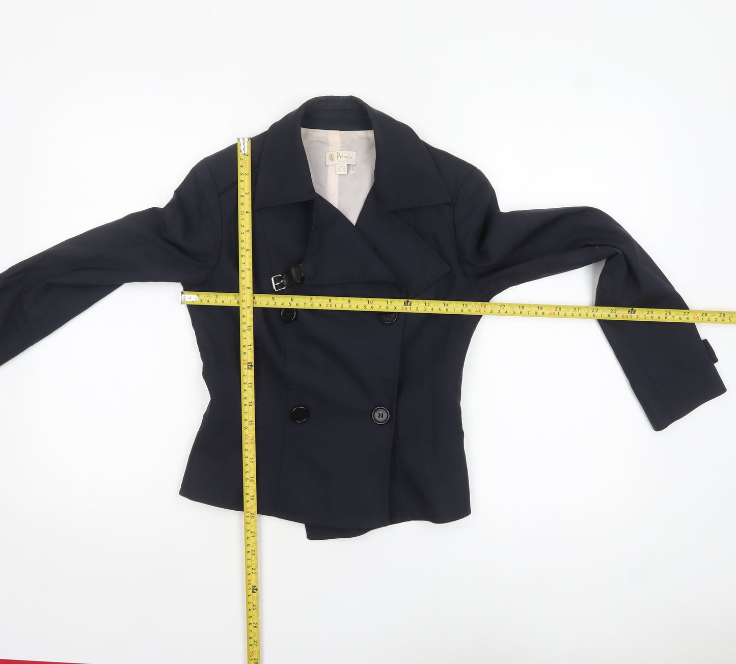 Pringle of Scotland Women's Blue Wool Blazer Jacket UK 8