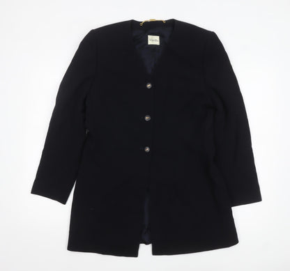 Womens UK Size 10 Viyella Regular Black Blazer