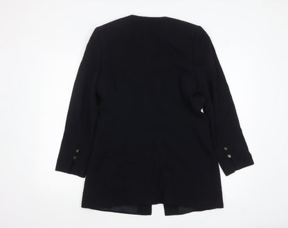 Womens UK Size 10 Viyella Regular Black Blazer