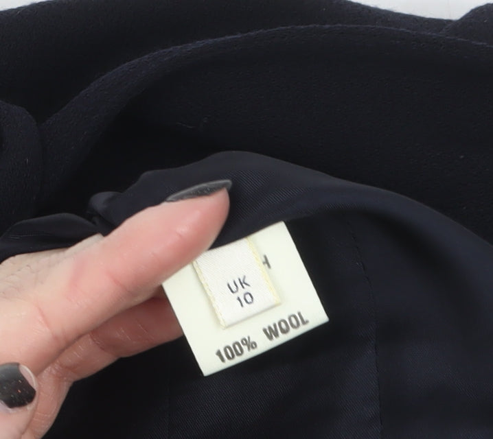 Womens UK Size 10 Viyella Regular Black Blazer