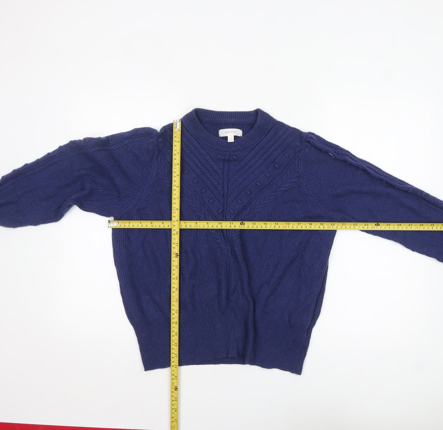 Womens UK Size 18 Marks and Spencer Blue Pullover Jumper