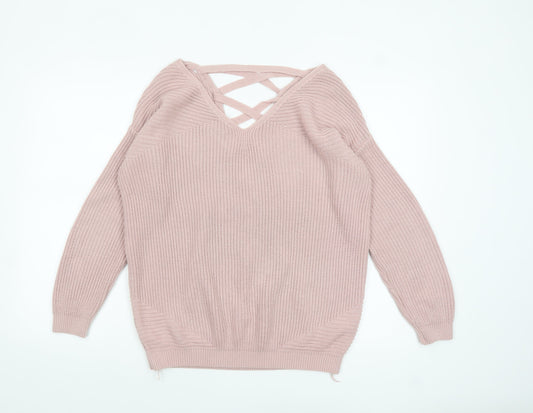 Womens UK Size 10 NEXT Pink Pullover Jumper