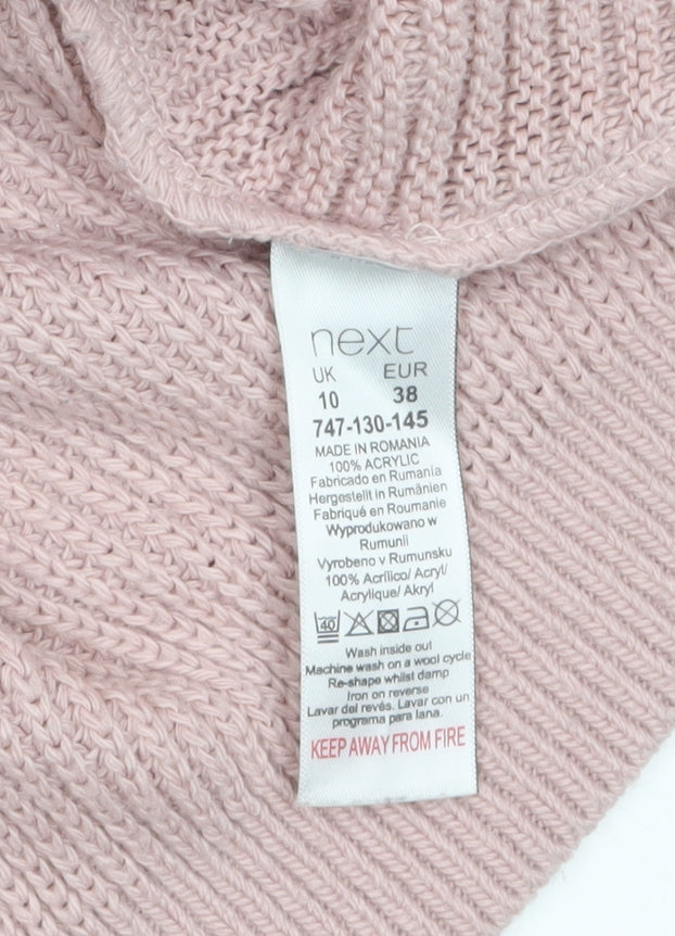 Womens UK Size 10 NEXT Pink Pullover Jumper