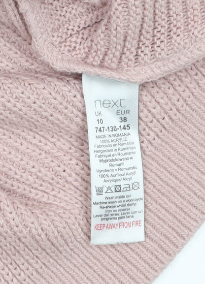 Womens UK Size 10 NEXT Pink Pullover Jumper
