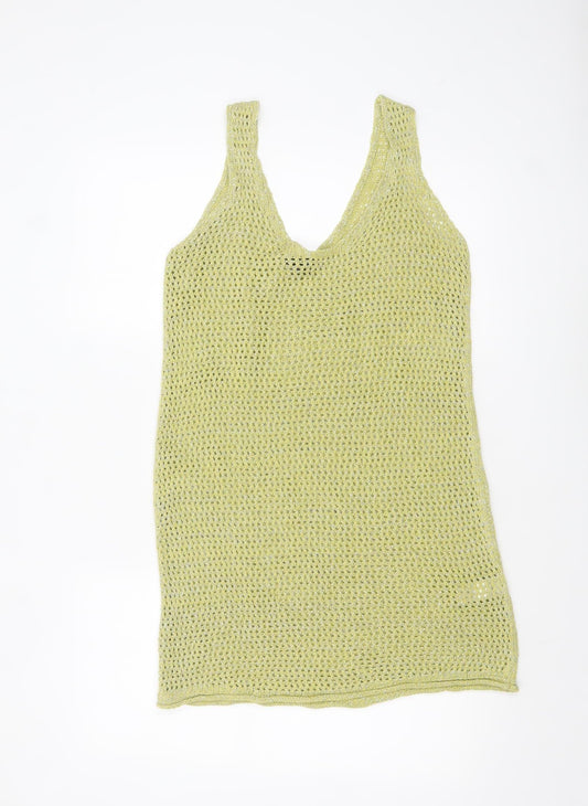 Womens UK Size M New Look Green Camisole Tank