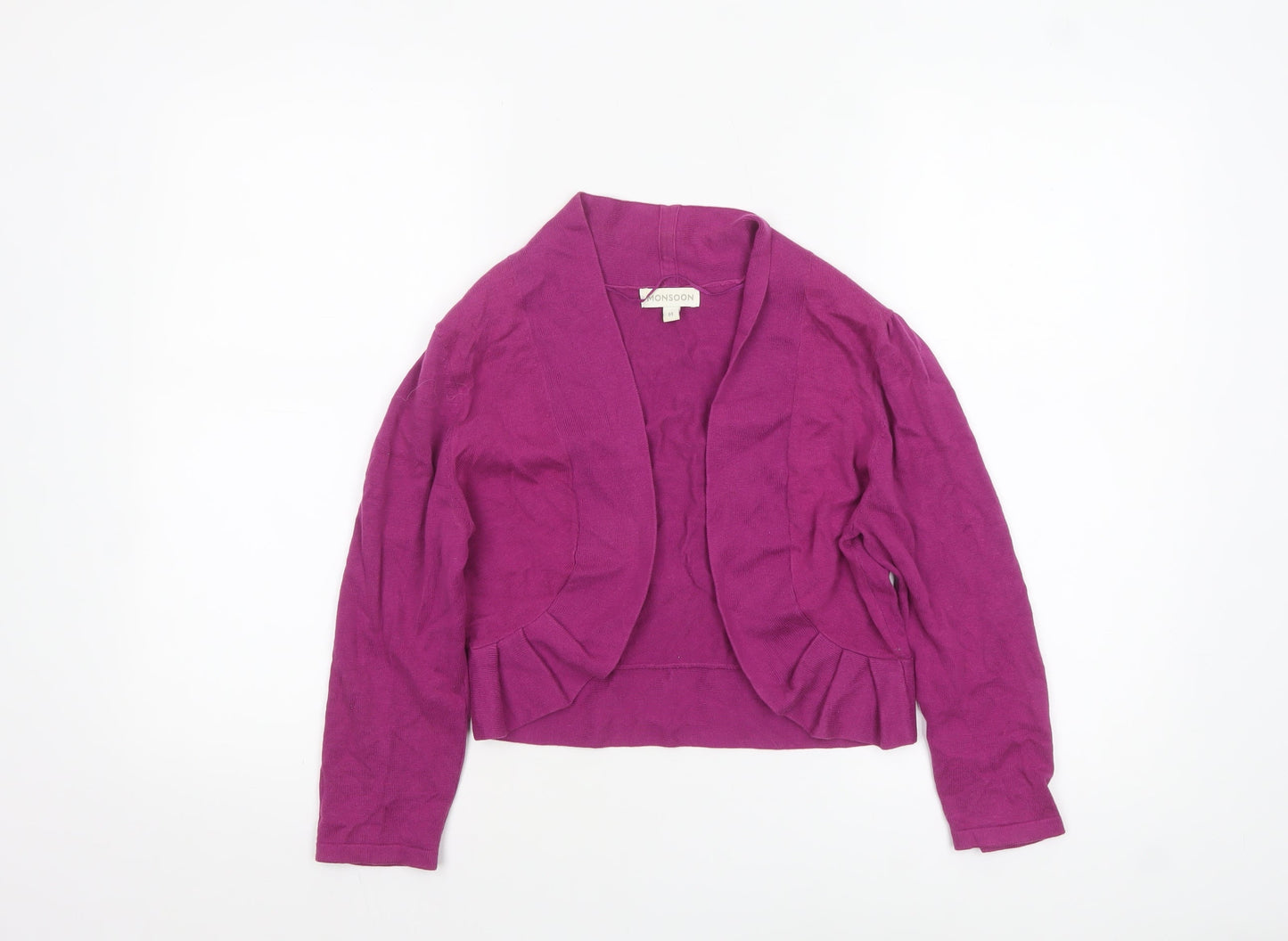 Womens UK Size M Monsoon Purple Cardigan Jumper