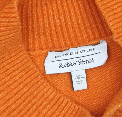 Womens UK Size S & Other Stories Orange Pullover Jumper