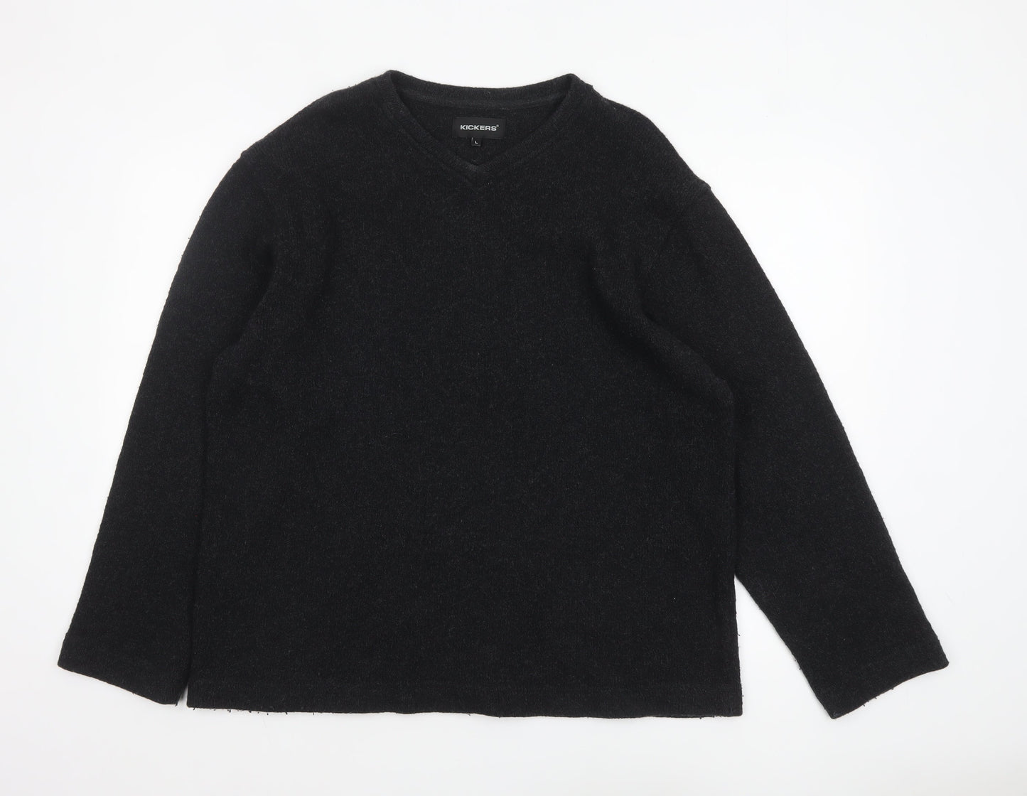 Mens UK Size L Kickers Black Pullover Jumper