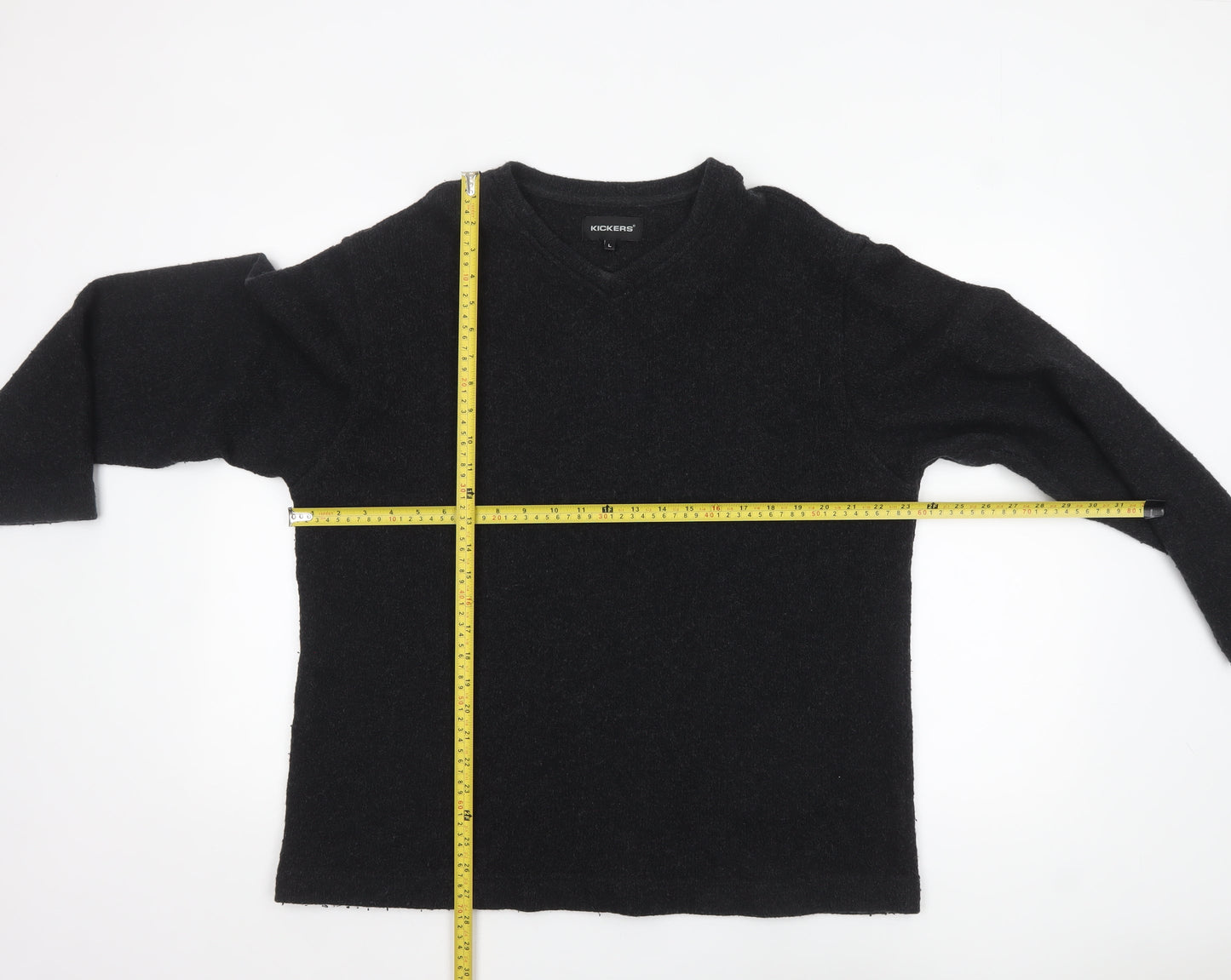 Mens UK Size L Kickers Black Pullover Jumper