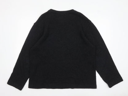 Mens UK Size L Kickers Black Pullover Jumper