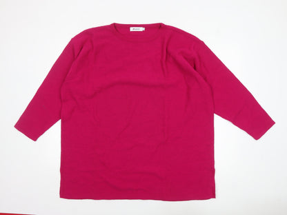 Womens UK Size 24/26 Damart Pink Pullover Jumper