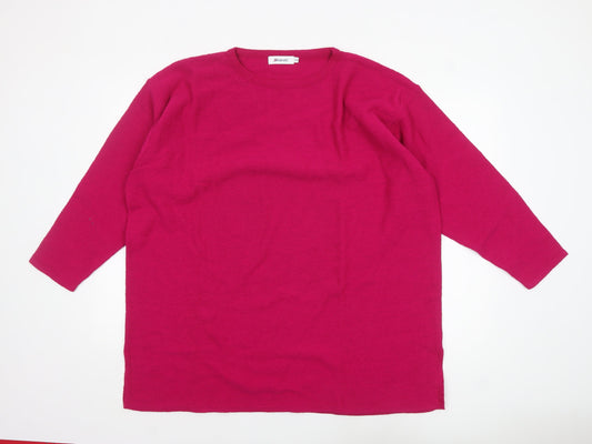 Womens UK Size 24/26 Damart Pink Pullover Jumper